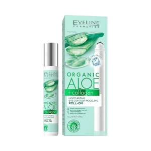 Organic Aloe + Collagen - Moisturizing & Lifting Eye Contour Gel in Roll-on
